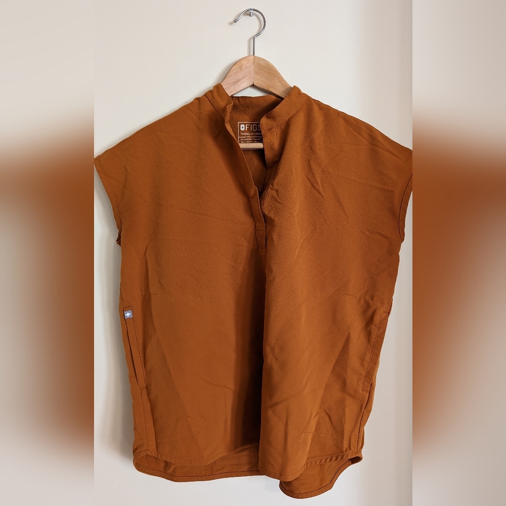 Figs Rafaela Oversized Scrub Top XS Atlantic Fall